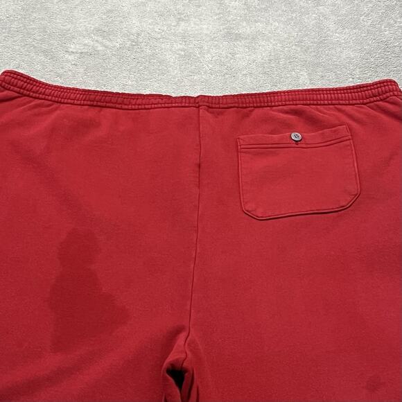 LL Bean Shorts Mens 2XL Red Athletic Fleece Russell Athletic USA Made Vintage - Picture 9 of 16